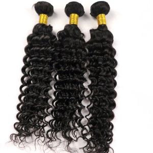 Wefts Mink Virgin Hair Extensions Brasilianska hårbuntar Deep Curly Wefts 834Im obearbetade peruanska indiska malaysiska bohemiska hår w