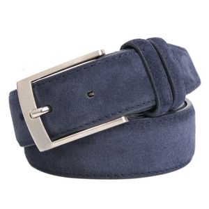 العلامة التجارية للأزياء الحزام الجلدي الأصلي المستخدمة في أحزمة الجينز الجلدية أحزمة رجال الأحزمة جلد الغزال الفاخر 240513