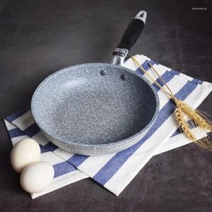 Pannor japansk stil ris sten pan non-stick stek med anti-scaling handtag köksverktyg induktion spis gas spis