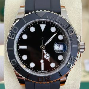 Männer beobachten 42 mm schwarzes Zifferblatt Nautischer Stil 3235 Automatische Bewegung Gummi -Gurt 226659 Herren Uhr Uhren mit