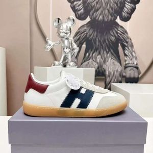 Italien Top Designer H 630 Casual Cool Shoes H630 Hogans Shoe Womens For Man Summer Fashion Smooth Calfskin Ed Suede Leather High Quality Sneakers Storlek 38-45 21D