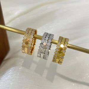 Europe Luxury Geometric Ring Fashion Women Ring Full Diamond Shiny Zircon Brand Ring Plated 18k Gold Honeycomb Designer Ring Wedding Party Ring Valentine's Day Gift