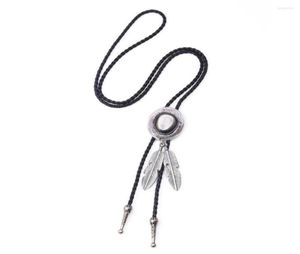 Charker vintage cowboy hat aloy masculino bolo tie masculina corda de couro de colar de colar de colar de camisola longa camisetas de corrente 54022664485105