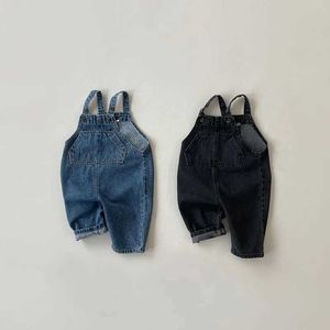 Компания новая детская джинсовая джинсовая комбинезон Pure Cotton Baby Pocket Copp