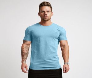 Спортивная мужская тренировка одежды Slim Fit Activewear Man Fitness Clothing Men 2022 рубашка3251279