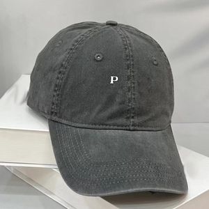 Designer Ball Cap Mens Womens Designer Washed Printing Baseball Hat Justerbara hattar Triangulära signatur broderier Letter Cap