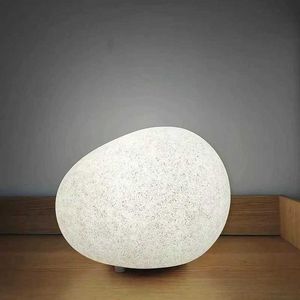 Table Lamps Modern bedroom bedside table desktop mood table lamp simple personality pebble shape atmosphere night light led plug-in gift