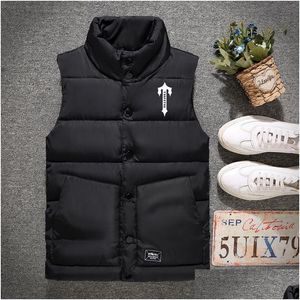 London Trapstar Jacket Mens Vests 스타일 진짜 깃털 아래 겨울 패션 조끼 바디 워커 고급 방수 패브릭 드롭 배달 DHWS0