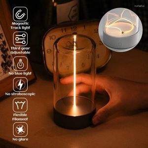 Bordslampor Auge Minimalism Lamp Creative Design Magnetic Light Cordless Home Living Room Night Outdoor Camping Atmosphere