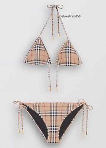 Designer Bikini badkläder kvinnors baddräkter sommar baddräkt randtråd huvudkontroll mönster set mode bekväma kläder bikinis childrs ggitys l8z9