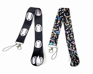 Anime Noface Man Cartoon Lanyards Badge Holder Keychain ID Card Pass Gym Mobile Badges Holders Lanyard Key Holder for Bags Wallet2403557