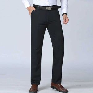 Męskie spodnie Summer cienki garnitur Mens Jesien Grubość 100% bawełniana prosta luźne spodnie Busines