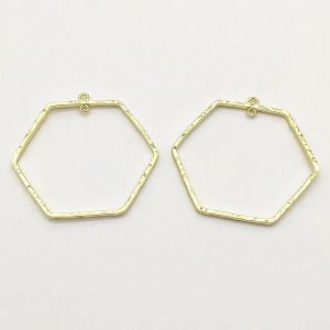 Smycken ny ankomst 44x47mm 100 st zinklegering charm hexagonhänge för handgjorda halsband örhänge diy delar, smyckesfyndkomponenter