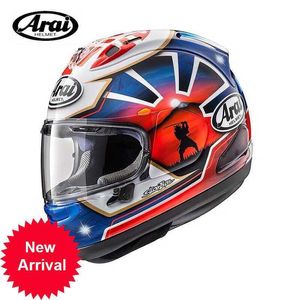 Arai Japan Original RX 7X RR5 Upgraded Snell Track Helmet Motorcycle Full Four Seasons Mens and Womens Protective Blue Guard M