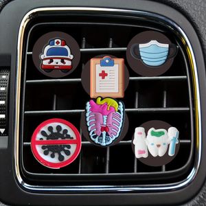 Vehicles Accessories Medical 1 Cartoon Car Air Vent Clip Freshener Clips Per Replacement Conditioner Outlet Decorative Bk For Office H Otjsv