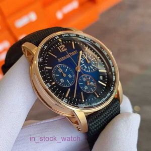 AoiPoi Watch Luxury Designer CODE Series 26393OR Rose Gold Smoked Blue Plate Mens Fashion Leisure Business Sports Chronograph Watch