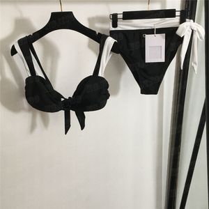 Designer Badeanzug Damen Badeanzug Mode Bowknot BH Slips Bikini Set Mode sexy Push -up gepolsterte Badebekleidung