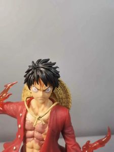 Action Toy Figures One Piece Anime Figure Luffy Lx Str Hat Ny fjärde kejsaren Action Figurer Staty Model Doll Christmas Toys Gift PVC