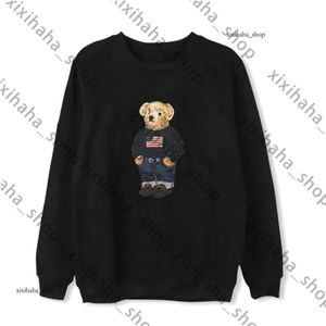 Fashion Printed Bear T-shirt Men's polos bear t shirt Long Sleeve Pullover Designer Round Neck Male pony shirt 947