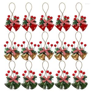 Parti Malzemeleri 15 PCS Metal Bells Jingle Asma Süsleme Zanaat Çan kolye Noel Ağacı