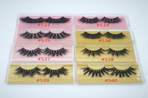 5D 2025mm 3D Mink Eyelashes 8 styles Eye makeup Mink False lashes Soft Natural Thick Fake Eyelashes 3D Eye Lashes Extension Beaut8878801