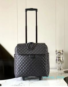Luxury Boarding Box Designer Suitcase High-End Waterproof Nylon Pull Rod Box förvaringsväska stor kapacitet Fritid Resor Rullande bagagevagn