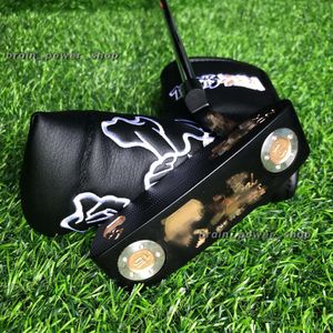 Scotty Putter Fashion Designer Herren Golf Putter Skull Gold Rechte Hand hohe Qualität 32/33/34/35 Zoll Cover 265