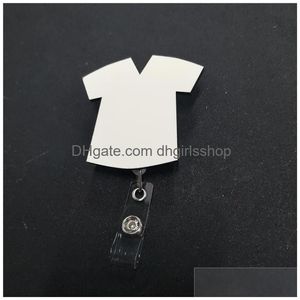Pins, Brooches Sublimation Blank Mdf Nurse Badge Pins Metal Custom Label Magnet Tranfer Printing Diy Consumable Wholesales Drop Deliv Dhjf1