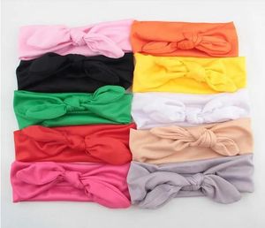 Bow Baby Kids Girl Headband Rabbit Ears Hair Band Turban Knot Head Wrap LL