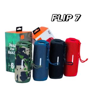 Alto -falantes portáteis ao ar livre Flip 7 Subwoofer à prova d'água Flip sem fio 6 Mini -alto -falante colorido de poeira