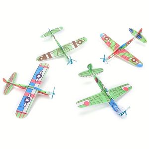 3D DIY Handkast Flying Glider Planes Foam Airplane Party Supplies Children Barn Gift Toys Game 19cm Flying Airplane 093