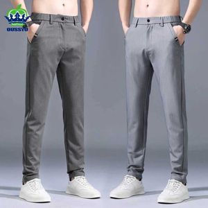 Męskie spodnie 2024 Summer Pants Mężczyzna elastyczna talia Koreańska swoboda Slim Fit Elastyczna Talia Jogger Busines
