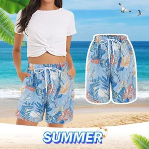 Shorts femminile Y2K Beach 3D Stampa 3d Tropics Plant Hawaii Surf Board Summer Swimsuit Homme 2024 Swim Trunks Fashion Swim