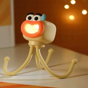 Table Lamps Octopus Night Light Mini Adjusting Table Lamp Portable Reading Light Easy Fixed Octopus Tentacles Desktop Fun Pieces Toy Lamp