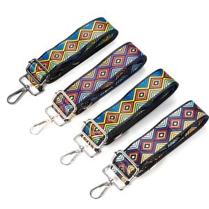 Nylon Lady Diy Bag Strap Sanfer Cinturão colorida com acessórios decorativos Ajustável e destacável Wide 240429