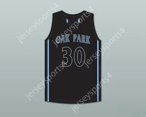 Anpassad Nay Mens Youth/Kids Ochai Agbaji 30 Oak Park High School Northmen Black Basketball Jersey 1 Top Stitched S-6XL