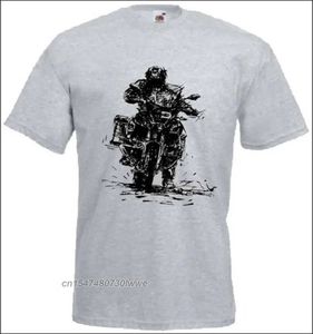 Herrt-shirts tyska motorcykel 1200 GSA T-shirt Motorrad GS Adventure Shirt Ny T-skjortor Män 100% bomullskylt T240515