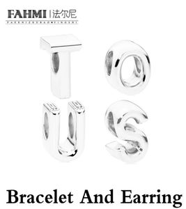 Fahmi Ny produkt 925 Sterling Silver Simple Fashion Design Girl Gift Jewely Peace Bear Justerbart reparmband Par Armele4030792