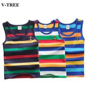 Colete 2022 Summer Womens tank top tampo listrado infantil calcinha de algodão de algodão Modelo de roupas íntimas tanque juvenil Tampo de bebê de um único pedaço de roupa