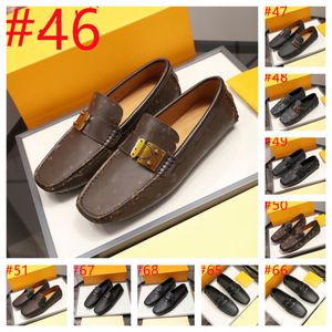 68 Model Leather Men Sapatos Casual Italian Mens Designer Mocassins Moccasins Marca de luxo Slip formal em sapatos de barco masculino Zapatos de hombre tamanho 38-46