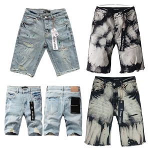 Designer Jean Short Purple Jeans Shorts Para Man Jean Shorts Mulheres buracos Casual Summer Moda de jeans Blue shorts Estilo de luxo de luxo jeans jeans jeans curtos jeans