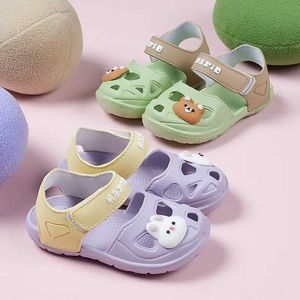 BT74 Sandals Cartoon Rabbit Summer Baby Shoes Family Anti slip Soft Sole Beach Childrens d240515
