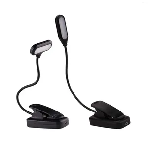 Table Lamps Clip On Reading Light Portable Gooseneck Modern 1W USB LED Desk Lamp Book For Dorm Students Piano Readers