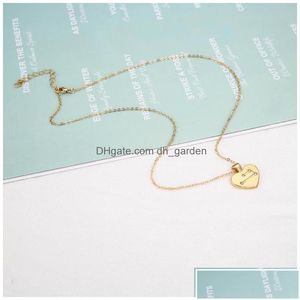 Colares de pingentes de colares pendentes de pingente amam o coração da moda zodíaco colar de constelações de constelações para homens Chain Clavicle Chain Dhigo