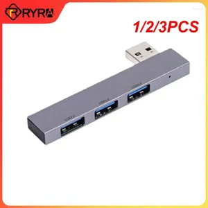 1/2/3pcs 3in1 Compact Mini USB3.0 Hub Yerleştirme İstasyonu Fişi ve Bilgisayar Aksesuarları için Yüksek Hızlı USB oynatın