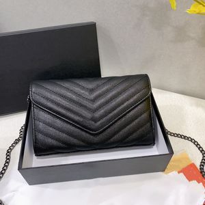 Designers Bags High Quality Caviar clamshell bag Wallets Luxury Women Wallet Mini Purses Crossbody Designer Bag Woman Handbag Shoulder Bags Envelope Handbag
