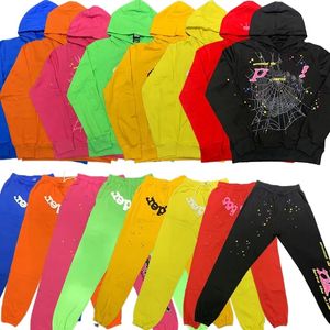 Designer Hoodies Young Thug 555555 Mens Women Hoodie High Quality Foam Print Web Graphic Pink Sweatshirts Pullovers US S-XL