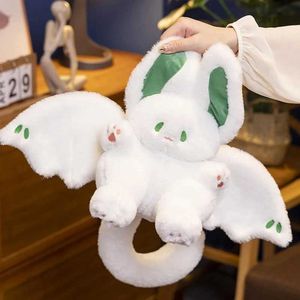 Stuffed Plush Animals Plush Light - Up toys Baby Toy Flying Sky Big Bat Plush Toy Kawaii Animal Doll Magic Spirit Rabbit White Bat Soft Fill Toy Childrens Gift B240515