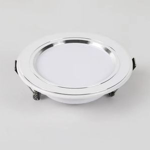 6pcs Wysoka jasność okrągły zagłębiony sufit LED 220V 5W 9W 12W 15W komercyjny komercyjny sypialnia zagłębiony sufit Dom Downlight