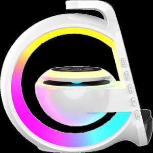Heißverkauf neues Produkt Bluetooth-Lautsprecher Geschenkdekoration, farbenfrohe Atmosphäre leichte, drahtlose Ladeuhr, Wecker All-in-One-Maschine